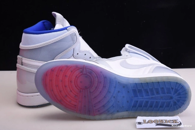 MaikeSneakers Racer Jordan 1 Retro White CK6637-104 High Air Zoom Blue 0813